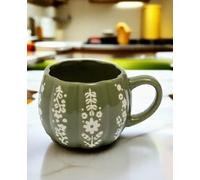 New Stunning Green Hello Autumn Foliage Mug, Ceramic Tea Coffee Mug with Vibrant Leaf Design, Perfect for Cosy Mornings & Seasonal Sips - Autumn-Inspired Drinkware for Nature Lovers - T53