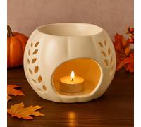 New Stunning Large Pumpkin Oil Burner Decorative and Seasonal Ceramic Home Fragrance Accessory, Perfect for Cosy Autumn Scents, Adding a Stylish Festive Touch to Your Décor -A56