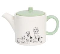 New Stunning Teapot, A Fun Dog Designs to Uplift Your Morning Routine. Perfect for Anyone Who Likes A Bit of Personality in Their Decor, Sure to Impress All & Make a Fantastic Addition - White
