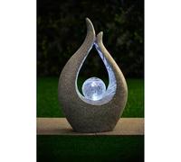 New Stunning Whimsical Solar Garden Sculpture with LED Crackle Ball - Eye-Catching Landscape Ornament for Daytime Beauty and Nighttime Glow Yard, Patio, or Lawn Garden Decor -A12