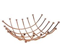 New Stylish Copper Nest Wire Fruit Bowl Kitchen Food Fruit Storage Holder
