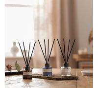 New Stylishly Presented And Displayed Stunning Set of 3 Black Pepper & Sandalwood, Amber & Tonka and Sea Salt & Vetiver Fragrances Diffuser Gift Set -M60