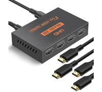 New,suitable Hdmi Splitter 1 In 4 Out 4 Way Hdmi Distribution Supports 3d 4k 1080p Hdmi Splitte 1x4 Hdmi Splitter