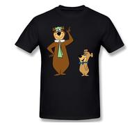 New Summer T Shirt Yogi Bear T-Shirt Cotton Friends ofertas Tee Shirt Black S