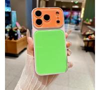 New Summer Vibe Dopamine Contrast Color Phone Case for iPhone, Slim Shockproof Color Block Cover for iPhone 17/16/15/14/13 Pro Max (B,iPhone 16 Pro Max)