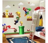 New Super Mario Bros Removable Wall Stickers Decal Kids Home Decor