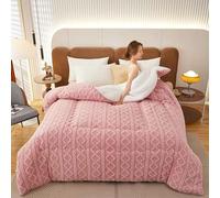 New Super Warm Lamb Velvet Duvet Quilt Winter Blanket,Super Thick Winter Warm Blanket For Bed,Soft & Durable Winter Quilts,Thickened Quilt, Heavy Blankets For Home Bedroom Single,Double, King (Color