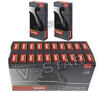 Swan Graphite Extra Slim 100% Biodegradable Filter Tips - 120 Tips per Pack - Carbon (20)
