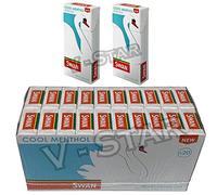 New SWAN Extra Slim Filter Tips Original - VSTAR (Cool Menthol Extra Slim) x 10 Packs