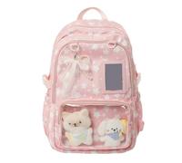 New Sweet and Cute Star-Themed Puff Bag Lightweight Backpack for Junior and Senior High Stude