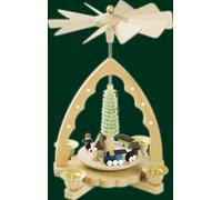 NEW Table Pyramid with The Train Folk Art Seiffen Ore Mountains 16354