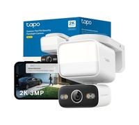 NEW Tapo C710 2K 3MP Pan/Tilt Outdoor 1500 Lumen Footlight Security Camera, CCTV Camera,Outdoor Camera, No Monthly Fee, Night Colour, AI Detection,Hardwired power,Flexible Storage, Alexa & Google,IP65