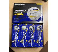 New Taylormade Speed Soft Ink Blue & Yellow Box 12 Golf Balls