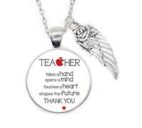 New Teachers Gifts Great Teacher Necklace Teaching is a Work of Heart Necklace Holder Men Women Jewelry,PU150