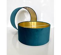 New Teal Blue Velvet lamp Shade Pendant lamp Shade Light Shade Drum. Shape Available multisizes and Shapes