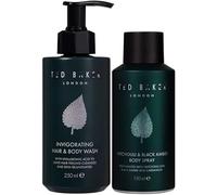 New Tedd B Men's Body Spray and Hair & Body wash Body Care duo, Patchouli & Black Amber collection For Him