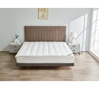 New Teddy Sherpa Fleece Mattress Toppers Mattress Enhancers Super Soft Warm Cosy Durable Microfibre Filled Quilted Style Fleece Mattress Toppers (Super King)