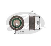 GATES T42042A Timing belt tensioner pulley