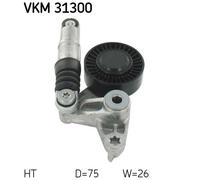 New Tensioner Pulley, V-ribbed belt for AUDI VW:A5,Q5,Q7,A4 B7,A4 B8