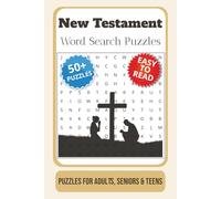 New Testament Word Search Puzzle Book: Word Searches with Easy to Read Print about New Testament, Scripture, Disciples, and More | 6x9 inches, 110 ... … Gift for Vacations, Holidays and Free Times