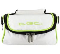New TGC Cool White & Green Shoulder Carry Case Bag for Praktica LM16-Z21S Camera