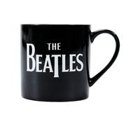 Half Moon Bay | The Beatles | Classic Drop T Band Logo | Black Ceramic Coffee Mug (310ml) | Official Merchandise | Workshop, Garage & Record Desk Companion | Father’s Day 2026 Gift for Dad