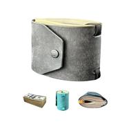 New The Cash Wrap Wallet,Handmade Leather Money Wallet Organizer,Fast Cash Access Money Holder for Cash,Handy Purse Bands with Magnetic Clasp,Ideal Gifts for Women (Grey)