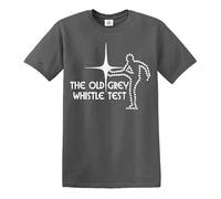 New The Old Grey Whistle Test Men's T-Shirt Pop Retro Rock Metal Band Music Tee(Charcoal, XL)