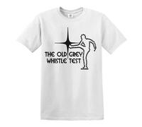 New The Old Grey Whistle Test Men's T-Shirt Pop Retro Rock Metal Band Music Tee(White, L)