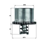 New Thermostat, coolant for BMW:5,E34,E39,E52,5 Sedan 1315063 1407772 7835558
