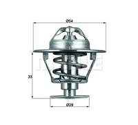 MAHLE ORIGINAL TX 86 76D Thermostat