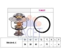 New Thermostat, coolant for NISSAN OPEL RENAULT RENAULT TRUCKS VAUXHALL