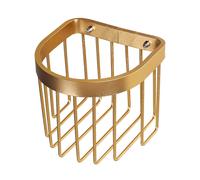 New Thicken Bathroom Tissue Holder Aluminium Toilet Roll Holders Basket, Gold
