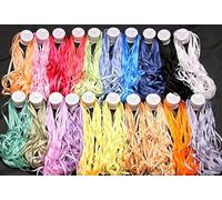 New Threadsrus 20 Spools of 100% Pure Silk Ribbons 4mm x 10 Meters