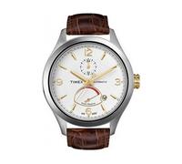 NEW TIMEX T-SERIES BROWN CROC LEATHER 2 TONE AUTOMATIC DATE MEN'S WATCH-T2M978