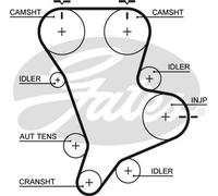 New Timing Belt for HYUNDAI KIA:K2900,TERRACAN,SEDONA I,BONGO Bus,BONGO Van
