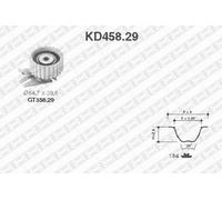 TIMING BELT KIT KD458.29 FOR FIAT LANCIA 182A3.000/A5.000 1.4L 4cyl BRAVA 1.4L