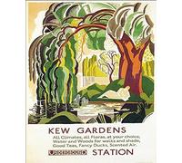 New Tin Sign Kew Gardens by Rail Metal Tin Sign Rustic Wall Decor Suitable for Home and Kitchen Bar Man Cave Cafe Garage Wall Decor Retro Vintage 12x8 Inch