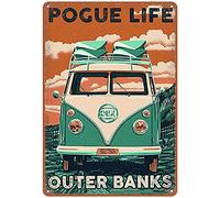 New Tin Sign Outer Banks Pogue Life Welcome to The Interesting Farm Country House Metal Sign Rustic Wall Decor for Home and Kitchen Bar Man Cave Cafe Garage Wall Decor Retro Vintage 8x6 Inch
