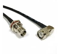 New TNC female jack to TNC male plug right angle connector RG58 coaxial cable 50CM adapter wholesale price