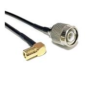 New TNC male plug to SMB female jack right angle connector RG174 coaxial cable 20CM adapter wholesale
