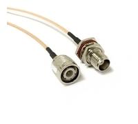 New TNC male plug to TNC female jack bulkhead connector pigtail RG316 coaxial cable 15CM adapter wholesale