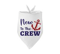 New to The Crew Dog Bandana Baby Announcement Puppy Bandana Gender Reveal Newborn Baby Boy Girl Coming Photo Prop Accessories for Dog Lovers Owner Gift