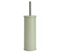 New Toilet Brush In Vibrant Sage Color, Complete With Fixtures and Fittings, Made From Carbon Steel, Supplied Fully Assembled, Simple and Hygienic With Chrome, Perfect For Your Luxurious Bathroom.