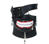 New Tokyo ghouls Ken Kaneki 3D PU leather Solid Perfect Cosplay Costume Mask Props