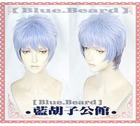 New Tokyo Mew Mew manga Minto Aizawa Cosplay Wig Hairwear Blue Short Wig Heat Resistant +Cap +Track Blue