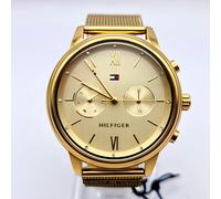 NEW TOMMY HILFIGER BLAKE TH1782302 MESH YELLOW GOLD TONE WOMEN'S WATCH