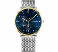 New Tommy Hilfiger Brooklyn Blue & Silver Mesh 1791505 Men's Chronograph Watch