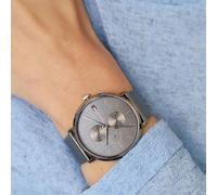 NEW TOMMY HILFIGER WATCH STEEL GREY MESH BAND WITH GREY DIAL TH1781945 GENUINE