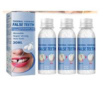 New Tooth Repair Granules,Temporary Tooth Repair Beads,Filling Fix The Missing and Broken Tooth or Adhesive The Denture Fake Teeth for Everyone, 30ML (3pcs)